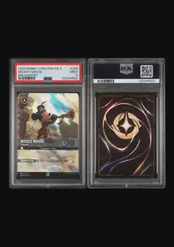 Disney Lorcana Mickey Mouse - Trumpeter Enchanted Holo PSA 9 220/204 2024 - Image 1