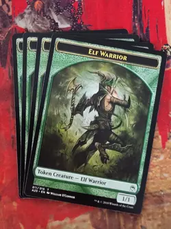 MTG Card: (4x) Elf Warrior Token (011) (Masters 25) - Image 1
