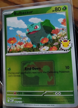 Bulbasaur 001/132 MEG 2026 Pokemon Day League Promo PLAY Stamp Pokemon Card - Image 1