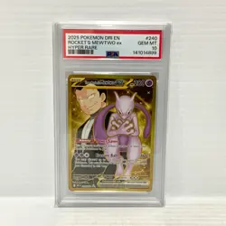 PSA 10 Team Rocket's Mewtwo 240/182 - Destined Rivals - Graded Pokemon Card - Image 1