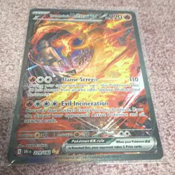 Pokemon Team Rocket's Moltres EX Full Art Holo 220 HP 229/182 Card - Image 1