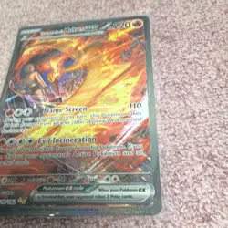 Pokemon Team Rocket's Moltres EX Full Art Holo 220 HP 229/182 Card - Image 2