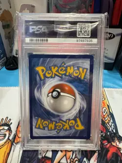 Pokemon Mewtwo-holo P.M. SM BLACK STAR Promo Card 2019 #SM214 PSA Near Mint 8 - Image 2