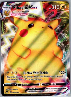Pikachu VMAX 044/185 SWSH04: Vivid Voltage - Pokemon Card - NM - Image 1