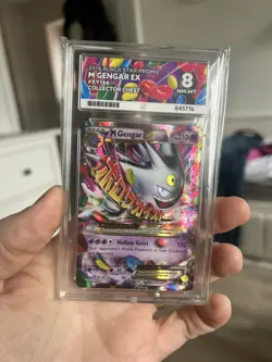 Pokemon TCG Mega Gengar EX Black Star Promo Card XY166 Ace 8 - Image 3