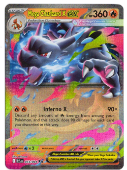 Mega Charizard X ex 013/094 Phantasmal Flames Holo Pokemon Card - Image 1