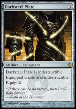 Darksteel Plate - Medium Play MTG Mirrodin Besieged - Image 1