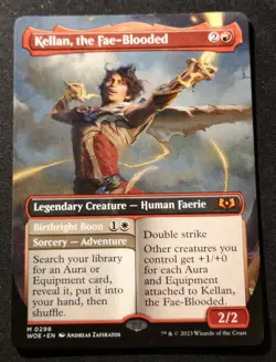 Kellan, The Fae-Blooded - Borderless - WOE - MTG - EN - NM - 0298 - Image 1