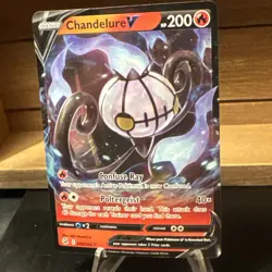Pokemon TCG Chandelure V Fusion Strike 039/264 Holographic Full Art Ultra Rare - Image 3
