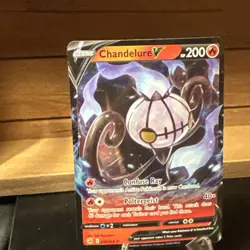 Pokemon TCG Chandelure V Fusion Strike 039/264 Holographic Full Art Ultra Rare - Image 5