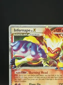 Infernape LV.X DP10 Pokemon Diamond & Pearl Black Star Promo Holo Played - Image 3