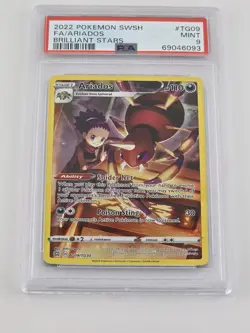 Ariados TG09/TG30 Pokemon TCG SWSH09: Brilliant Stars Trainer Gallery PSA 9 Mint - Image 1