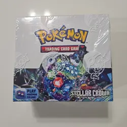 Pokemon Stellar Crown Booster Box - Scarlet & Violet TCG New Sealed Tight Wrap - Image 1