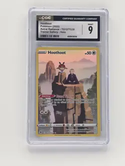 GRADED CGC 9 2022 Pokemon SWSH FA/Hoothoot Astral Radiance #TG12 - Image 1