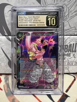 Dragon Ball Super Card Game Majin Buu, Talent manifest Pre- Release Stamp CGC 10 - Image 1