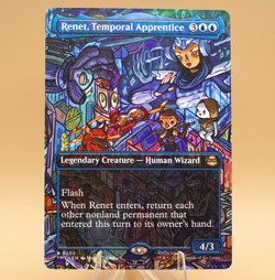 Renet, Temporal Apprentice | 202 | Rare | Showcase | Regular | TMNT | MTG - Image 1