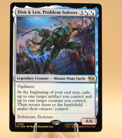 Don & Leo, Problem Solvers | 143 | Rare | Foil | TMNT | MTG - Image 1