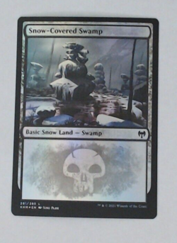 MTG Bling - Foil - Snow-Covered Swamp (281) - Kaldheim -J396 - Image 1