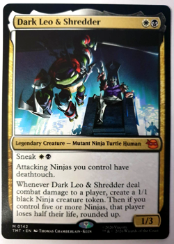 Dark Leo & Shredder - Mythic - MTG Teenage Mutant Ninja Turtles - 0142 NM - Image 1