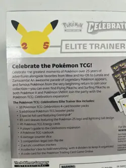 Pokemon Celebrations 25th Anniversary Elite Trainer Box ETB New Factory Sealed - Image 3