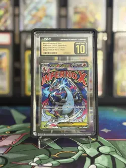 2025 Pokemon Mega Charizard X ex 223/193 Mega Dream CGC 10 Pristine Black Label - Image 1