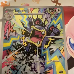 Pokemon TCG Loudred Paradox Rift 212/182 Holo Illustration Rare Card - Image 3