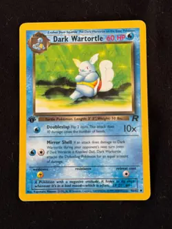 2000 Pokemon Rocket - Dark Wartortle 1st Edition 46/82 Near Mint - Image 1
