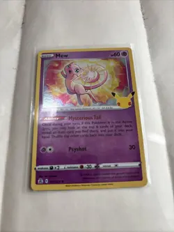 Pokemon TCG Celebrations Mew 011/025 Holo Rare - Image 1