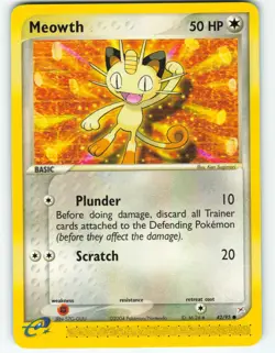 Meowth - 42/95 Team Magma vs Team Aqua - Pokemon TCG - 2004 - Image 1
