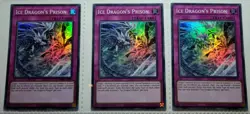 Yugioh! 3x Ice Dragon's Prison 1.Ed. RA01-EN078 Super Rare play set 25th - Image 1