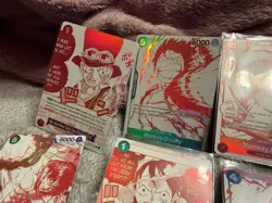 One Piece OP13 3rd Anniversary Treasure Pack Campaign Promo Set Of 7 - English - Image 2