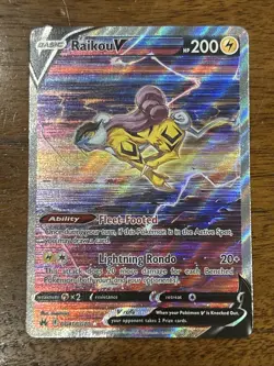 Pokemon TCG Raikou v Crown Zenith: Galarian Gallery Holo Ultra Rare Card #GG41 - Image 3