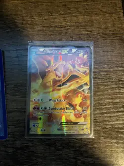 Pokemon TCG Charizard EX Full Art Holo Card Promo XY121 Damaged - Image 1