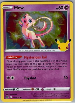 Mew 011/025 Celebrations - Pokemon Card - NM - Image 1