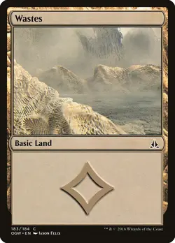 Wastes (183 Intro) Oath of the Gatewatch NM Basic Land MAGIC MTG CARD ABUGames - Image 1