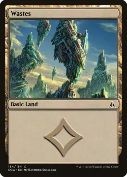 Wastes (184 Intro) Oath of the Gatewatch NM Basic Land MAGIC MTG CARD ABUGames - Image 1