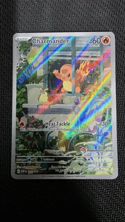 Charmander # 044 Pokemon Center Stamped Scarlet & Violet Promo - Image 1