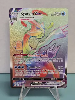 Pokemon TCG Kyurem VMAX 197/196 SWSH11: Lost Origin Rainbow Secret Rare NM - Image 1