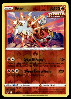 Carte Pokemon Entei 019/203 REVERSE Evolution Celeste Epee & Bouclier Francais - Image 1