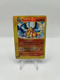 Pokemon TCG Charizard 039/165 Expedition Base Set Reverse Holo - HP/DMG - Image 1
