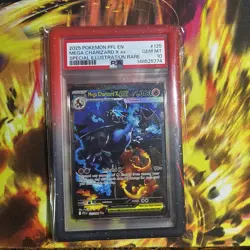Mega Charizard X EX 125/094 - Pokemon TCG - ME Phantasmal Flames - SIR - PSA 10 - Image 1