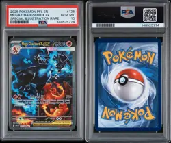Mega Charizard X EX 125/094 - Pokemon TCG - ME Phantasmal Flames - SIR - PSA 10 - Image 3