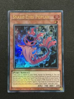 Yugioh - Snake-Eyes Poplar - 25LP-EN002 - Ultra Rare - Limited Edition - M/NM - Image 2