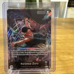 One Piece - Roronoa Zoro OP12-020 (Alt Art Leader) HOLO NM - Image 1