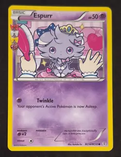 Espurr Rc14-32 Generations: Radiant Collection - LP/MP Pokemon Card - Image 1