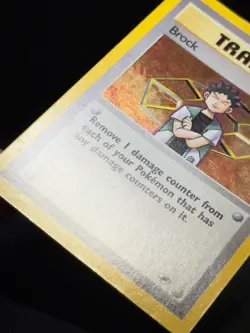 Brock 15/132 WOTC Gym Heroes Rare Unlimited Holo Pokemon Card LP - Image 5