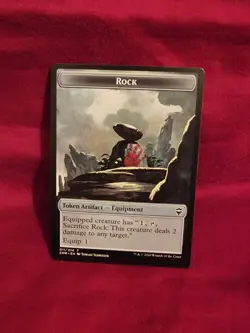 Rock Token Light Play, English Magic the Gathering MTG Commander Legends - Image 1