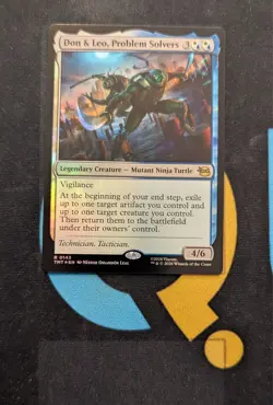Don & Leo, Problems Solvers Foil Rare TMT 143 Teenage Mutant Ninja Turtles MTG - Image 1