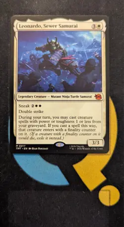 Leonardo, Sewer Samurai Mythic TMT 017 Teenage Mutant Ninja Turtles MTG - Image 1