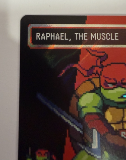 2026 MTG TMNT M 0091 Raphael, the Muscle Borderless Pixel Surge Foil - Image 2